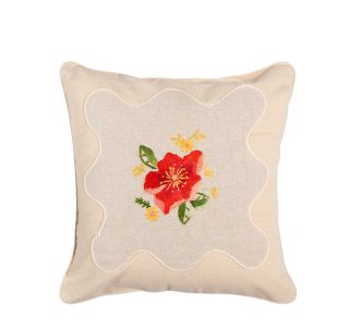 ΜΑΞΙΛΑΡΟΘΗΚΗ (45cm x 45cm) λινό λουλούδι2 6978000000563 SilkFashion |  Μαξιλάρια διακοσμητικά στο espiti