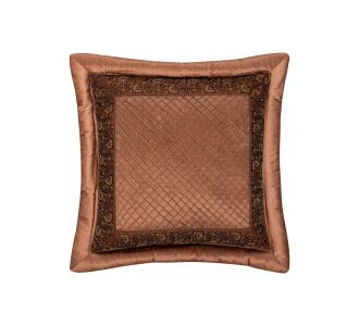 ΜΑΞΙΛΑΡΟΘΗΚΗ (45cm x 45cm)  μπουρλέ καφέ 6978000000656 SilkFashion |  Μαξιλάρια διακοσμητικά στο espiti