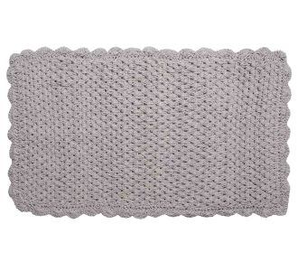 ΠΑΤΑΚΙΑ πλεκτό (70cm x 140cm) γκρί 6978000000685 SilkFashion |  Πατάκια Μπάνιου στο espiti