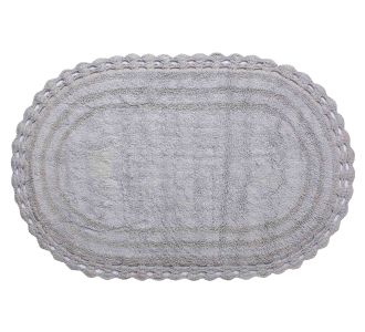 ΠΑΤΑΚΙ oval (60cm x 100cm) γκρί 5206978153877 SilkFashion |  Πατάκια Μπάνιου στο espiti