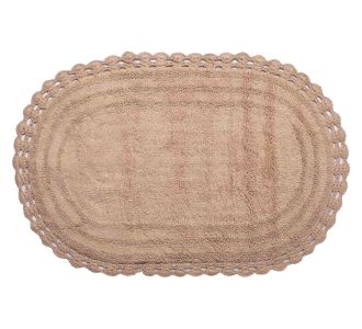 ΠΑΤΑΚΙ oval (60cm x 100cm) μπεζ 5206978153860 SilkFashion |  Πατάκια Μπάνιου στο espiti