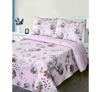 ΚΟΥΒΕΡΛΙ σετ (220cm x 240cm + 2 x 50cm x 70cm) 5305 ρόζ 6978000000844 SilkFashion |  Κουβερλί Υπέρδιπλα στο espiti