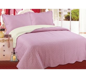 ΚΟΥΒΕΡΛΙ σετ (220cm x 240cm + 2 x 50cm x 70cm) φύλλο amethyst 6978000000847 SilkFashion |  Κουβερλί Υπέρδιπλα στο espiti