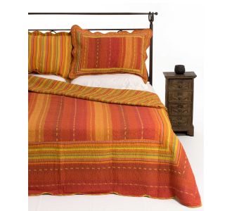 ΚΟΥΒΕΡΛΙ σετ (160cm x 220cm + 1 x 50cm x 70cm) 8013 πορτοκαλί 6978000000884 SilkFashion |  Κουβερλί Υπέρδιπλα στο espiti