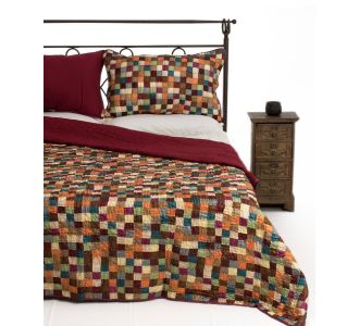 ΚΟΥΒΕΡΛΙ σετ (160cm x 220cm + 1 x 50cm x 70cm) ΣΚΑΚΙ 6978000000914 SilkFashion |  Κουβερλί Υπέρδιπλα στο espiti