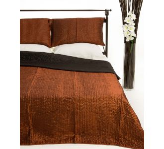 ΚΟΥΒΕΡΛΙ σετ (160cm x 220cm + 1 x 50cm x 70cm) 6330 κεραμιδί 6978000000922 SilkFashion |  Κουβερλί Υπέρδιπλα στο espiti