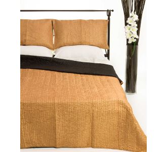 ΚΟΥΒΕΡΛΙ σετ (160cm x 220cm + 1 x 50cm x 70cm) 6330 χρυσό 6978000000926 SilkFashion |  Κουβερλί Υπέρδιπλα στο espiti