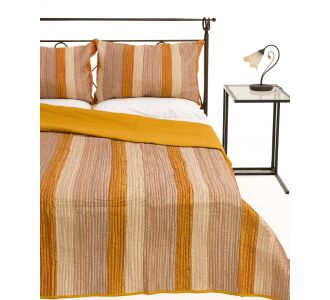 ΚΟΥΒΕΡΛΙ σετ (220cm x 240cm + 2 x 50cm x 70cm) 6329 χρυσό 6978000000942 SilkFashion |  Κουβερλί Υπέρδιπλα στο espiti