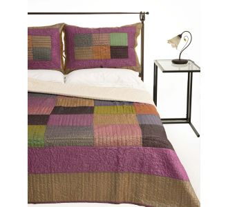 ΚΟΥΒΕΡΛΙ σετ (220cm x 240cm + 2 x 50cm x 70cm) 6153 μώβ 6978000000950 SilkFashion |  Κουβερλί Υπέρδιπλα στο espiti