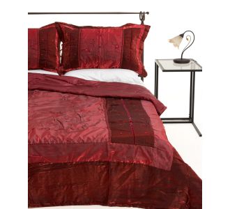 ΚΟΥΒΕΡΛΙ σετ (220cm x 240cm + 2 x 50cm x 70cm) 10507 κόκκινο 6978000000958 SilkFashion |  Κουβερλί Υπέρδιπλα στο espiti