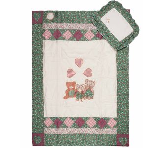 bebe κουβερτάκι (90cm x 125cm + 35cm x 25cm) 594385 6978000000990 SilkFashion |  Βρεφικά Παπλώματα στο espiti