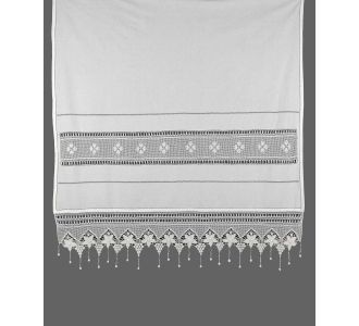 κουρτίνα 027 (40cm x 80cm) λευκό με τούνελ 6978000001061 SilkFashion |  Ετοιμες κουρτίνες με σχέδιο στο espiti