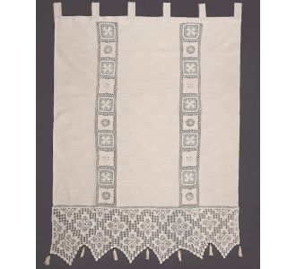 κουρτίνα 426 (200cm x 270cm) ecru με τιράντες 6978000001132 Array |  Ετοιμες κουρτίνες με σχέδιο στο espiti