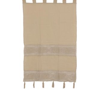 κουρτίνα 450 (200cm x 260cm) ecru με τιράντες 6978000001136 Array |  Ετοιμες κουρτίνες με σχέδιο στο espiti