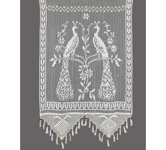 κουρτίνα 99/6 (130cm x 240cm) λευκό με τιράντα 6978000001176 Array |  Ετοιμες κουρτίνες με σχέδιο στο espiti