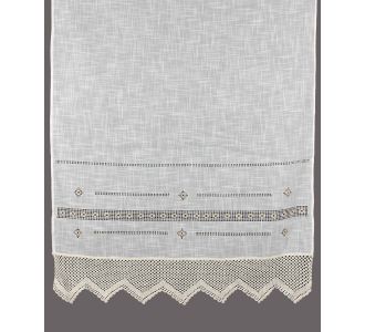 κουρτίνα 1706 (140cm x 260cm) λευκό με τούνελ 6978000001186 SilkFashion |  Ετοιμες κουρτίνες με σχέδιο στο espiti