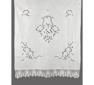 κουρτίνα 662 (120cm x 250cm) λευκό με τούνελ 6978000001191 Array |  Ετοιμες κουρτίνες με σχέδιο στο espiti
