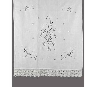 κουρτίνα 664 (120cm x 150cm) λευκό με τούνελ 6978000001192 SilkFashion |  Ετοιμες κουρτίνες με σχέδιο στο espiti