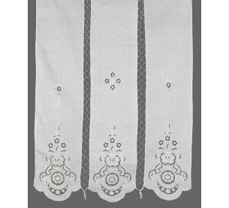 κουρτίνα 177 (140cm x 260cm) λευκή με τούνελ 6978000001230 SilkFashion |  Ετοιμες κουρτίνες με σχέδιο στο espiti