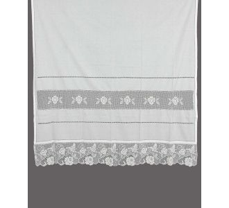 κουρτίνα 5119 (140cm x 260cm) λευκή με τούνελ 6978000001233 SilkFashion |  Ετοιμες κουρτίνες με σχέδιο στο espiti