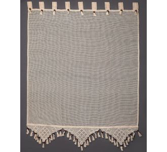 κουρτίνα 2003/1 (120cm x 150cm) ecru με τιράντα 6978000001239 SilkFashion |  Ετοιμες κουρτίνες με σχέδιο στο espiti