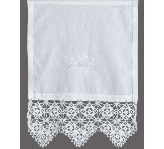 κουρτίνα 6748 (70cm x 120cm) λευκό με τούνελ 6978000001243 SilkFashion |  Ετοιμες κουρτίνες με σχέδιο στο espiti