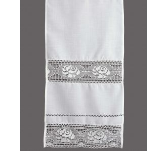 κουρτίνα 343 (120cm x 160cm) λευκό με τούνελ 6978000001250 SilkFashion |  Ετοιμες κουρτίνες με σχέδιο στο espiti