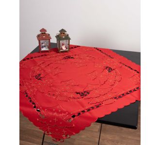 χριστουγεννιάτικο καρέ (90cm x 90cm) 406-8 6978000001348 SilkFashion |  Χριστουγεννιάτικα Τραπεζομάντηλα  στο espiti
