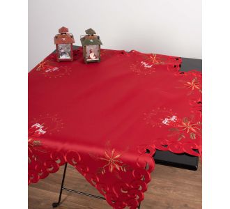χριστουγεννιάτικο καρέ (90cm x 90cm)  n05 6978000001351 SilkFashion |  Χριστουγεννιάτικα Τραπεζομάντηλα  στο espiti