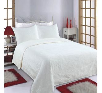 ΚΟΥΒΕΡΛΙ SUPERSOFT NX2212a (220cm x 240cm + 2 x 50cm x 70cm ) IVORY 5206978073786 SilkFashion |  Κουβερλί Υπέρδιπλα στο espiti