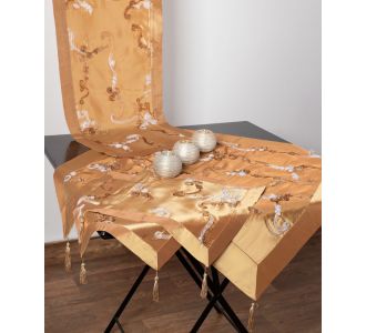 Σετ 4 τεμαχίων ( 40cm x 110cm 80cm x 80cm 2x37cm x 37cm )6271 Χρυσό 5206978105852 SilkFashion |  Τραπεζομάντηλα στο espiti