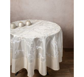Σατέν Ροτόντα (150cm rd) 6271 Ivory 5206978032530 SilkFashion |  Τραπεζομάντηλα στο espiti