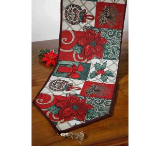 χριστουγεννιάτικη τραβέρσα (35cm x 170cm ) 9001 6978000001376 SilkFashion |  Χριστουγεννιάτικα Τραπεζομάντηλα  στο espiti