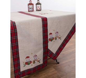 χριστουγεννιάτικο τραπεζομάντηλο (140cm x 180cm)  9029 6978000001392 SilkFashion |  Χριστουγεννιάτικα Τραπεζομάντηλα  στο espiti