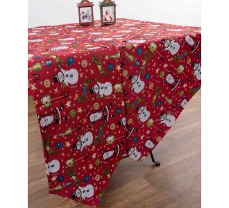 χριστουγεννιάτικη τραβέρσα  (45cm x 170cm) κόκκινος ’ι Βασίλης 6978000001399 SilkFashion |  Χριστουγεννιάτικα Τραπεζομάντηλα  στο espiti
