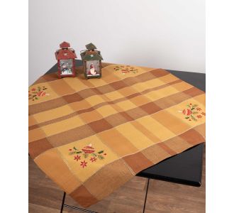 χριστουγεννιάτικο καρέ (90cm x 90cm)  2429β 6978000001402 SilkFashion |  Χριστουγεννιάτικα Τραπεζομάντηλα  στο espiti