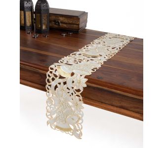 χριστουγεννιάτικη τραβέρσα  (20cm x 150cm) rxh500056 ivory 6978000001417 SilkFashion |  Χριστουγεννιάτικα Τραπεζομάντηλα  στο espiti