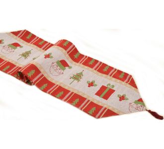 χριστουγεννιάτικη τραβέρσα (45cm x 170cm) santabox 6978000001426 SilkFashion |  Χριστουγεννιάτικα Τραπεζομάντηλα  στο espiti