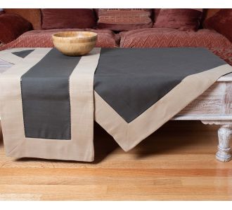 τραπεζομάντηλα (160cm x 250cm)  bg17 μπεζ/καφέ 6978000001531 SilkFashion |  Τραπεζομάντηλα στο espiti