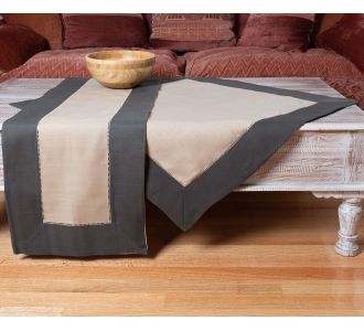 τραπεζομάντηλα (160cm x 250cm)  bg17 καφέ/μπεζ 6978000001538 SilkFashion |  Τραπεζομάντηλα στο espiti