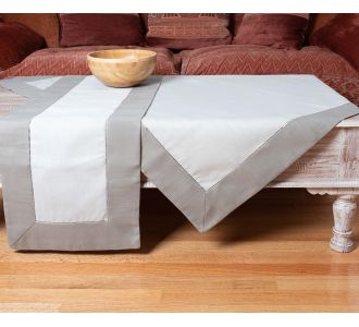 τραπεζομάντηλα (140cm x 180cm) bg17 γκρι σκούρο/γκρι ανοιχτό 6978000001599 SilkFashion |  Τραπεζομάντηλα στο espiti