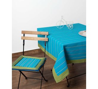 τραπεζομάντηλα (140cm x 240cm)  moda μπλε ριγέ φάσα 6978000001796 SilkFashion |  Τραπεζομάντηλα στο espiti