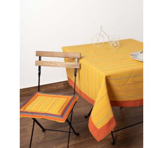 τραπεζομάντηλα (140cm x 240cm)  moda κίτρινο ριγέ φάσα 6978000001798 SilkFashion |  Τραπεζομάντηλα στο espiti