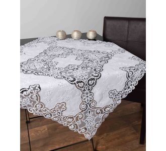 τραπεζομάντηλα (140cm x 140cm) 5102 λευκό 6978000001857 SilkFashion |  Τραπεζομάντηλα στο espiti