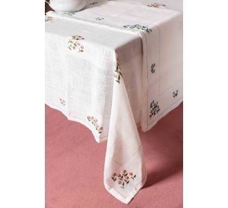 καρέ (90cm x 90cm) 858 σιέλ 6978000001948 SilkFashion |  Τραπεζομάντηλα στο espiti