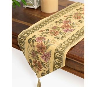 τραβέρσα  (33cm X 125cm)  xm180 χρυσή 6978000002137 SilkFashion |  Τραπεζομάντηλα στο espiti