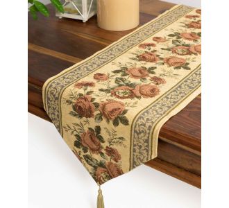 τραβέρσα  (33cm X 125cm)  xm1801 χρυσή 6978000002140 SilkFashion |  Τραπεζομάντηλα στο espiti