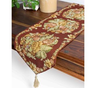 τραβέρσα  (33cm X 172cm)  416 μπορντώ 6978000002150 SilkFashion |  Τραπεζομάντηλα στο espiti