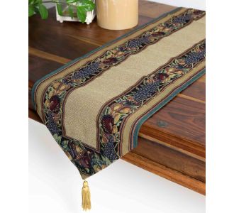 τραβέρσα  (33cm X 125cm)  φρούτα 6978000002160 SilkFashion |  Τραπεζομάντηλα στο espiti