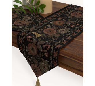 Σετ 3 τεμαχίων (33cm x 170cm 2x33cm x 45cm) xm09 μαύρο 6978000002189 SilkFashion |  Τραπεζομάντηλα στο espiti